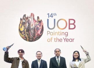 ผลงานจิตรกรรมที่สะท้อนพฤติกรรมมนุษย์อันส่งผลกระทบต่อสิ่งแวดล้อม คว้ารางวัลชนะเลิศจากเวทีการประกวดจิตรกรรมยูโอบี ประจำปี 2566