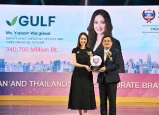 กัลฟ์ คว้ารางวัล บริษัทที่มีมูลค่าแบรนด์องค์กรสูงสุด ในหมวดธุรกิจพลังงานและสาธารณูปโภค 3 ปีซ้อน จากเวที ASEAN and Thailand’s Top Corporate Brands 2023