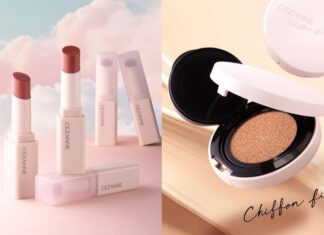 cezanne แนะนำ 2 ไอเทมใหม่! Chiffon Fit Cushion Foundation คุชชั่นฟิลเตอร์ และ Sufurea Lip ลิปสติกเนื้อกำมะหยี่