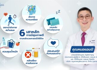 6 เสาหลัก ของการมีสุขภาพดี ตามหลักเวชศาสตร์วิถีชีวิต กับหมอแอมป์