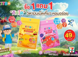 “คิทโด้” วิตามินเม็ดเคี้ยว 2 สูตร 2 รสชาติ มากคุณค่าสารอาหาร จัดโปร 1 แถม 1 ซื้อได้ที่เซเว่น อีเลฟเว่น