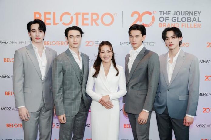 ครั้งแรกของการรวมตัวของ 4 หนุ่มซุปตาร์แห่งยุคในฐานะ Brand Squad ฉลองครบรอบ 20 ปี “Belotero” ฟิลเลอร์ระดับโลก ในแคมเปญ “Fill for All เติมคุณ เปลี่ยนคุณ”
