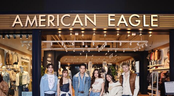 American Eagle (Thailand) เฉลิมฉลองคอนเซ็ปต์ สโตร์ รูปแบบใหม่ บนชั้น 3 โซน Eden ศูนย์การค้าเซ็นทรัลเวิลด์