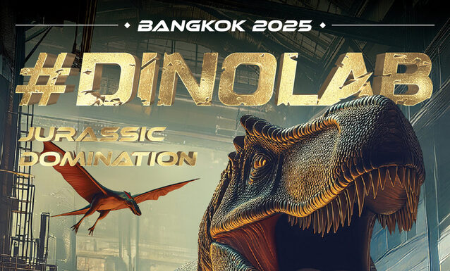 เตรียมพบกับปรากฏการณ์ไดโนเสาร์ครั้งยิ่งใหญ่! นิทรรศการอินเทอร์แอคทีฟสุดอลังการจากโลกล้านปีบุกไอคอนสยาม “DINOLAB BANGKOK 2025 Jurassic Domination” 22 มกราคม – 16 เมษายน 2568 ณ Attraction Hall ชั้น 6 ไอคอนสยาม