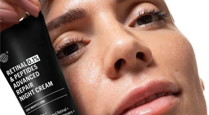 ครีมบำรุงผิวกลางคืนสูตรเข้มข้น Retinal 0.1% & Peptides Advanced Repair Night Cream
