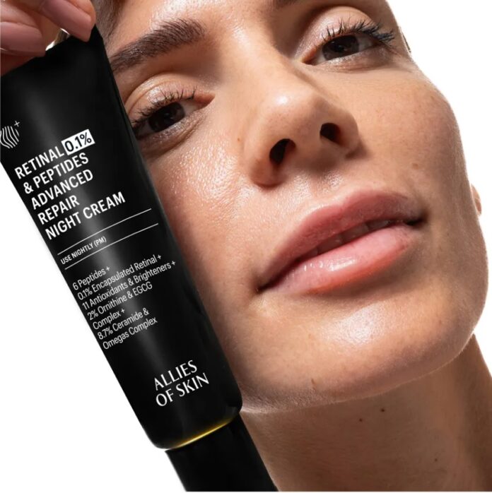 ครีมบำรุงผิวกลางคืนสูตรเข้มข้น Retinal 0.1% & Peptides Advanced Repair Night Cream