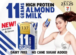 ครั้งแรก! ของผลิตภัณฑ์ “นมอัลมอนด์ พร้อมไอโซเลทซอย” โปรตีน 11 กรัม ในรูปแบบยูเอชทีพร้อมดื่ม แบรนด์ 137 ดีกรี®