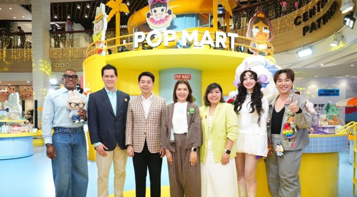 เซ็นทรัลพัฒนา ต้อนรับ ‘POP MART Hello Central Pattaya’ แห่งแรกนอกกรุงเทพฯ เติมสีสัน-ดึงนักท่องเที่ยว-ย้ำศักยภาพพัทยาเมืองชายทะเลระดับโลก