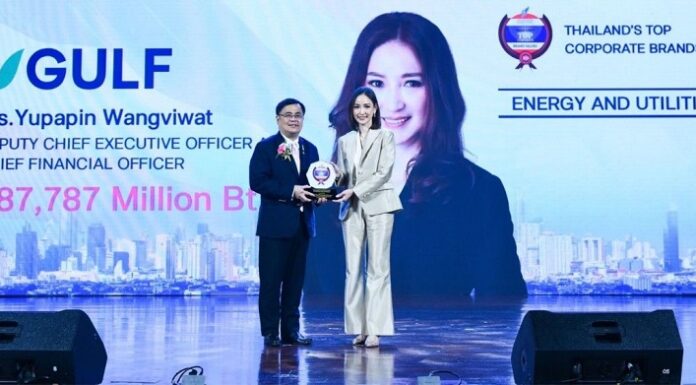 กัลฟ์ คว้ารางวัลสุดยอดแบรนด์องค์กรไทยในหมวดธุรกิจพลังงานและสาธารณูปโภค 4 ปีซ้อน จากเวที ASEAN & Thailand’s Top Corporate Brands 2024