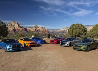 เบนท์ลีย์ มอเตอร์ส เผยภาพ New Flying Spur Speed หลากหลายเฉดสีสะท้อนความสปอร์ตและเอกลักษณ์เฉพาะตัวในกิจกรรม Global Media Drive in Arizona