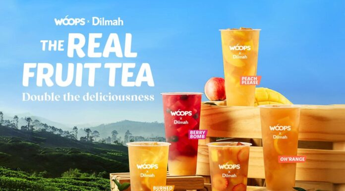 Dilmah ฉลองครบรอบ 40 ปี จับมือ WOOPS เปิดตัว “The Real Fruit Tea”