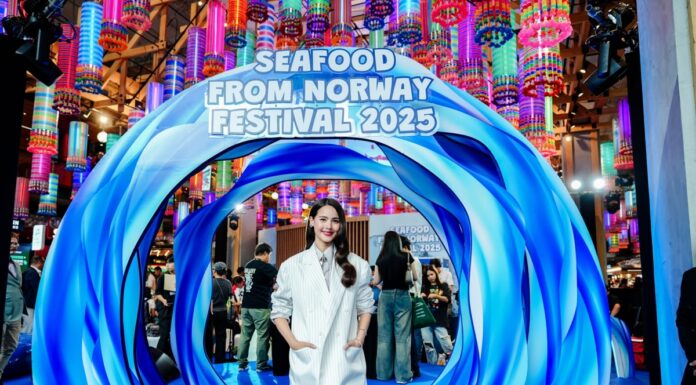 ญาญ่า – อุรัสยา สุดปลื้ม ตบเท้าร่วมงาน Seafood from Norway Festival 2025 ครั้งแรกในประเทศไทยกับประสบการณ์ป๊อปอัพสุดพิเศษ เฉลิมฉลองครบรอบ 120 ปี ความสัมพันธ์ทางการทูตไทย–นอร์เวย์