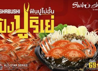 “ชาบูชิ” ปังปูริเย่ !!! ครั้งแรกของบุฟเฟต์ปู ฟินปูไม่อั้น พร้อมน้ำจิ้มสไปซี่ซีฟู้ด วันนี้ถึง 16 ต.ค. นี้เท่านั้น
