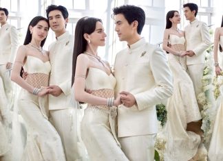 ส่องภาพเบื้องหลังชุดแต่งงานไทยประยุกต์ของบ่าวสาวป้ายแดง ใหม่ ดาวิกา-เต๋อ ฉันทวิชช์ จากแบรนด์ วนัช กูตูร์
