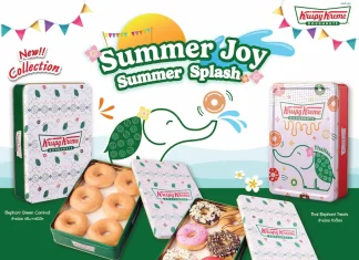 ของขวัญสงกรานต์ที่ต้องมี! Krispy Kreme ปล่อย Tin Box ลายดอกพิกุลและช้างน้อย สวยหรูสไตล์ไทย