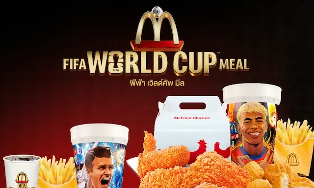 ‘แมคโดนัลด์’ ร่วมสร้างปรากฎการณ์ความยิ่งใหญ่ฟุตบอลโลก! กับแคมเปญ ‘FIFA World Cup Meal’ สุ่มฟรี! ‘FIFA Collectible Cup’ แก้วฟีฟ่านักเตะระดับตำนาน ดีไซน์สุดลิมิเต็ด