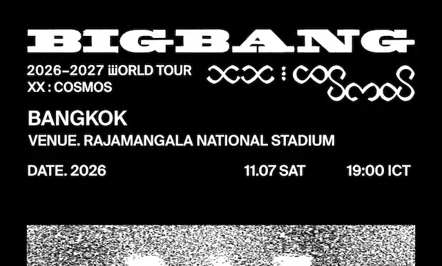 BIGBANG 2026-2027 WORLD TOUR < XX : COSMOS >