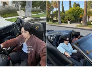 หล่อชิลเกินต้าน ส่องลุค CEO “วิน เมธวิน” พา “มิค เมธัส” ขับ Lamborghini รับลมแอลเอ