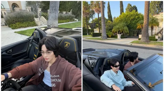 หล่อชิลเกินต้าน ส่องลุค CEO “วิน เมธวิน” พา “มิค เมธัส” ขับ Lamborghini รับลมแอลเอ