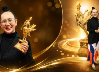 มาดามปูจ๋า – จันทรธณี พิสิทธิพร รับรางวัล “กินรีทองมหาชน” ครั้งที่ 10 สาขาสื่อมวลชนดีเด่น เชิดชูผู้สร้างสรรค์สื่อคุณภาพเพื่อสังคมไทย
