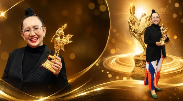 มาดามปูจ๋า – จันทรธณี พิสิทธิพร รับรางวัล “กินรีทองมหาชน” ครั้งที่ 10 สาขาสื่อมวลชนดีเด่น เชิดชูผู้สร้างสรรค์สื่อคุณภาพเพื่อสังคมไทย