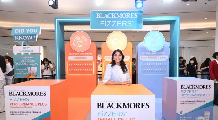 แบลคมอร์ส เปิดตัว “Blackmores Fizzers” วิตามินรูปแบบใหม่ ครั้งแรกในไทย ชูจุดเด่นวิธีการทานวิตามินที่ทั้งสนุกและอร่อย ไม่มีน้ำตาล พร้อม 3 สูตรตอบโจทย์ไลฟ์สไตล์การดูแลสุขภาพยุคใหม่