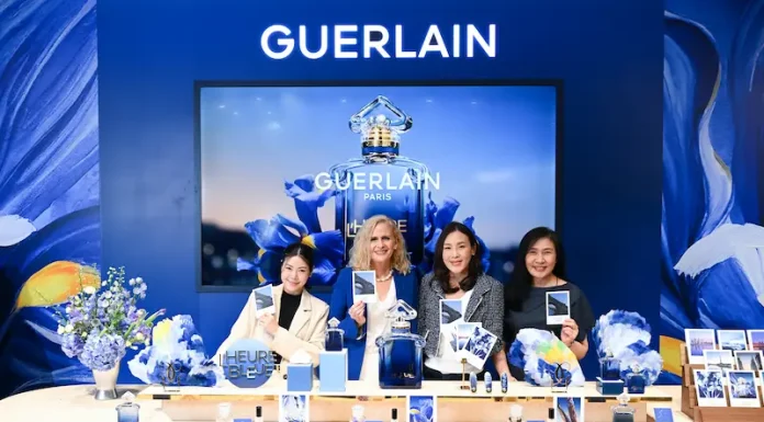 GUERLAIN เปิดตัว L’HEURE BLEUE น้ำหอมใหม่ที่กำลังถูกพูดถึงในหมู่คนรักน้ำหอมทั่วโลกถ่ายทอดเสน่ห์แห่ง “BLUE HOUR” พร้อม “มาย-ภาคภูมิ ร่มไทรทอง” Friend of Guerlain ร่วมสัมผัสกลิ่นหอมแห่งชั่วโมงสีน้ำเงิน ณ GUERLAIN POP-UP สยามพารากอน